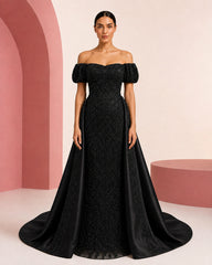 Aseel Black evening dress - color variant