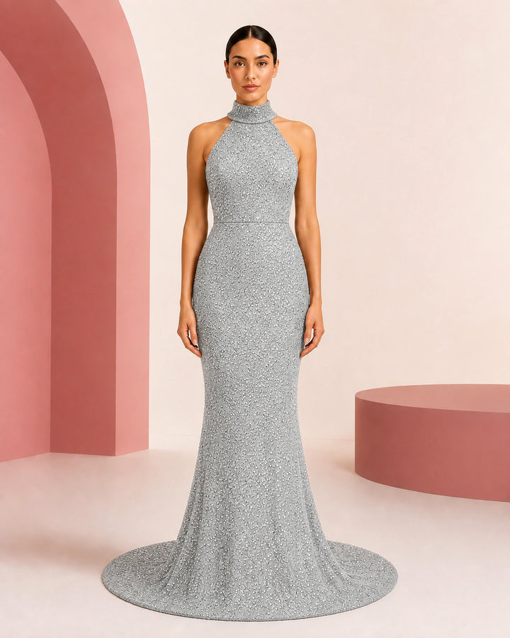 Jouri Silver evening dress - color variant