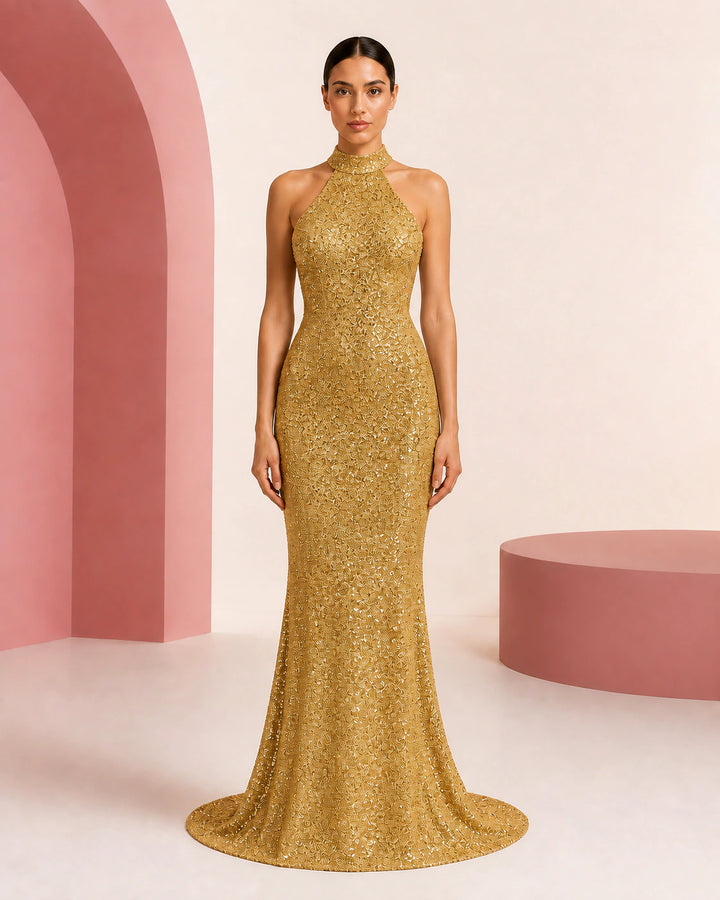 Dania Gold evening dress - color variant