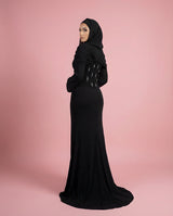 ريم أسود فستان سهرة - من الخلف