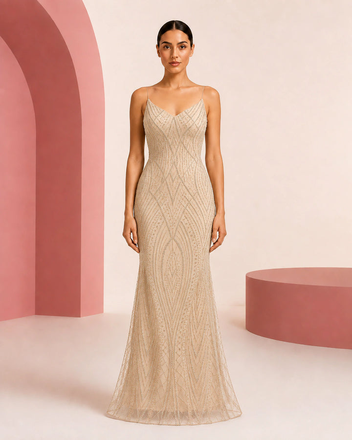 Lujain Cashmere evening dress - color variant