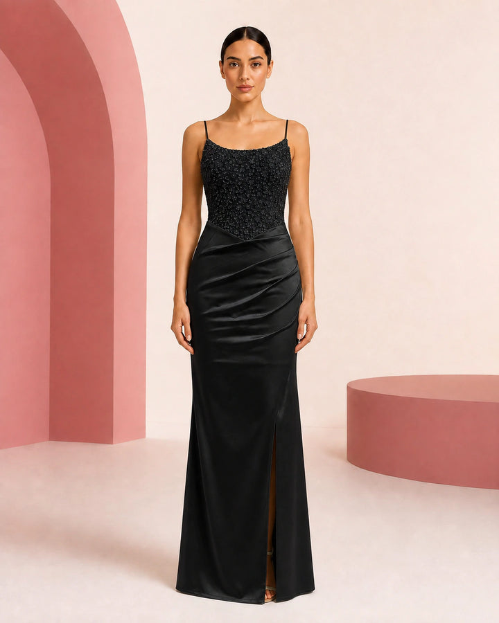 Miral Black evening dress - color variant