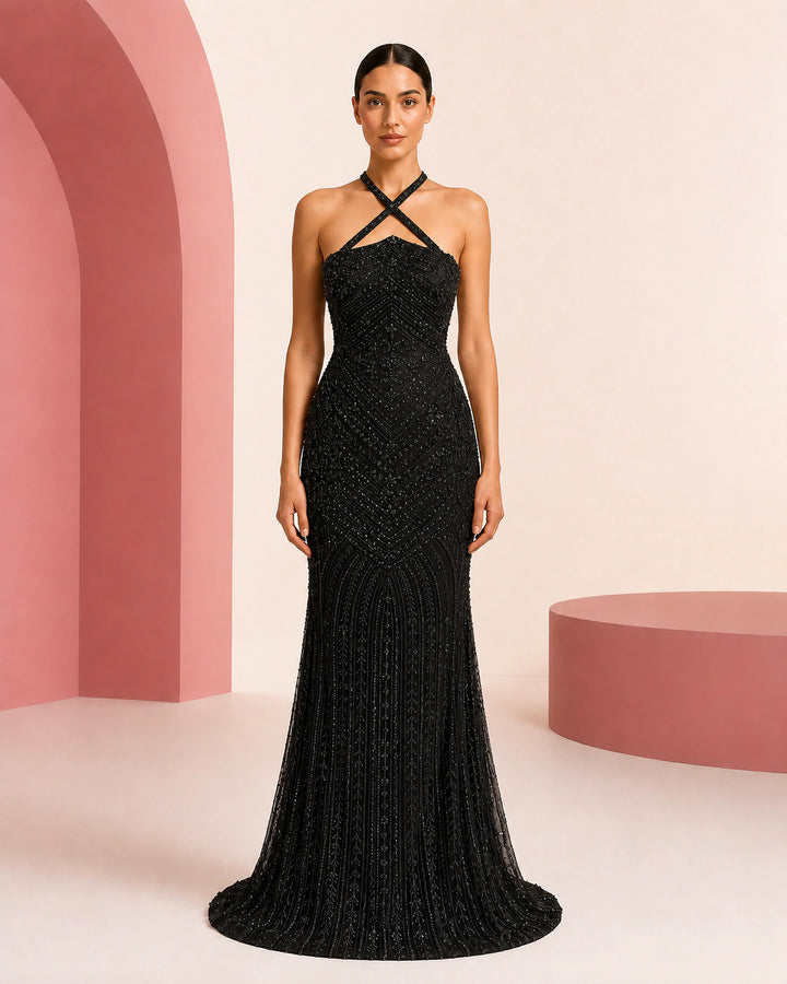 Thuraya Black evening dress - color variant