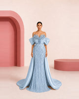 Zaina Baby Blue evening dress - color variant